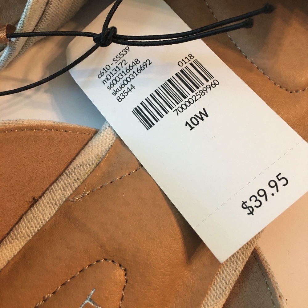 Lane Bryant Fabric Striped Flats 10W - Picture 3 of 4